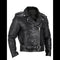Asymmetric Zip-Up Biker Jacket for Men