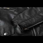Asymmetric Zip-Up Biker Jacket for Men - View 3