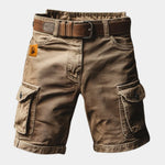 Belted Cargo Shorts for Men