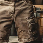 Belted Cargo Shorts for Men - View 5