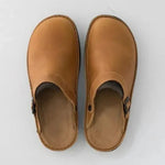 Buckle Strap Clogs for Men - Beige