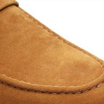Buckle Strap Suede Loafers for Men - View 10