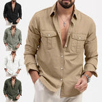 Button-Down Cargo Shirt for Men - View 14