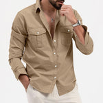 Button-Down Cargo Shirt for Men - View 7