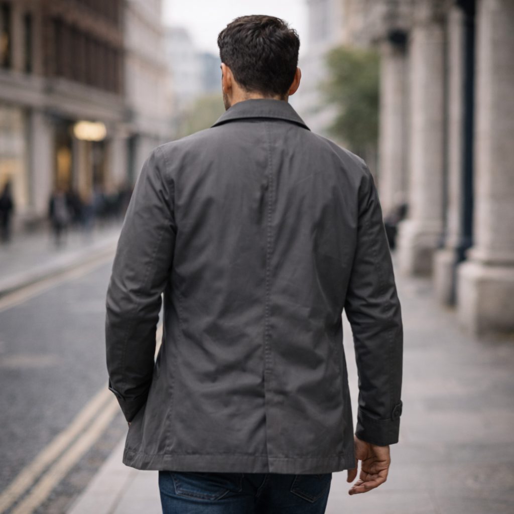 Button-Down Collar Coat for Men - View 3