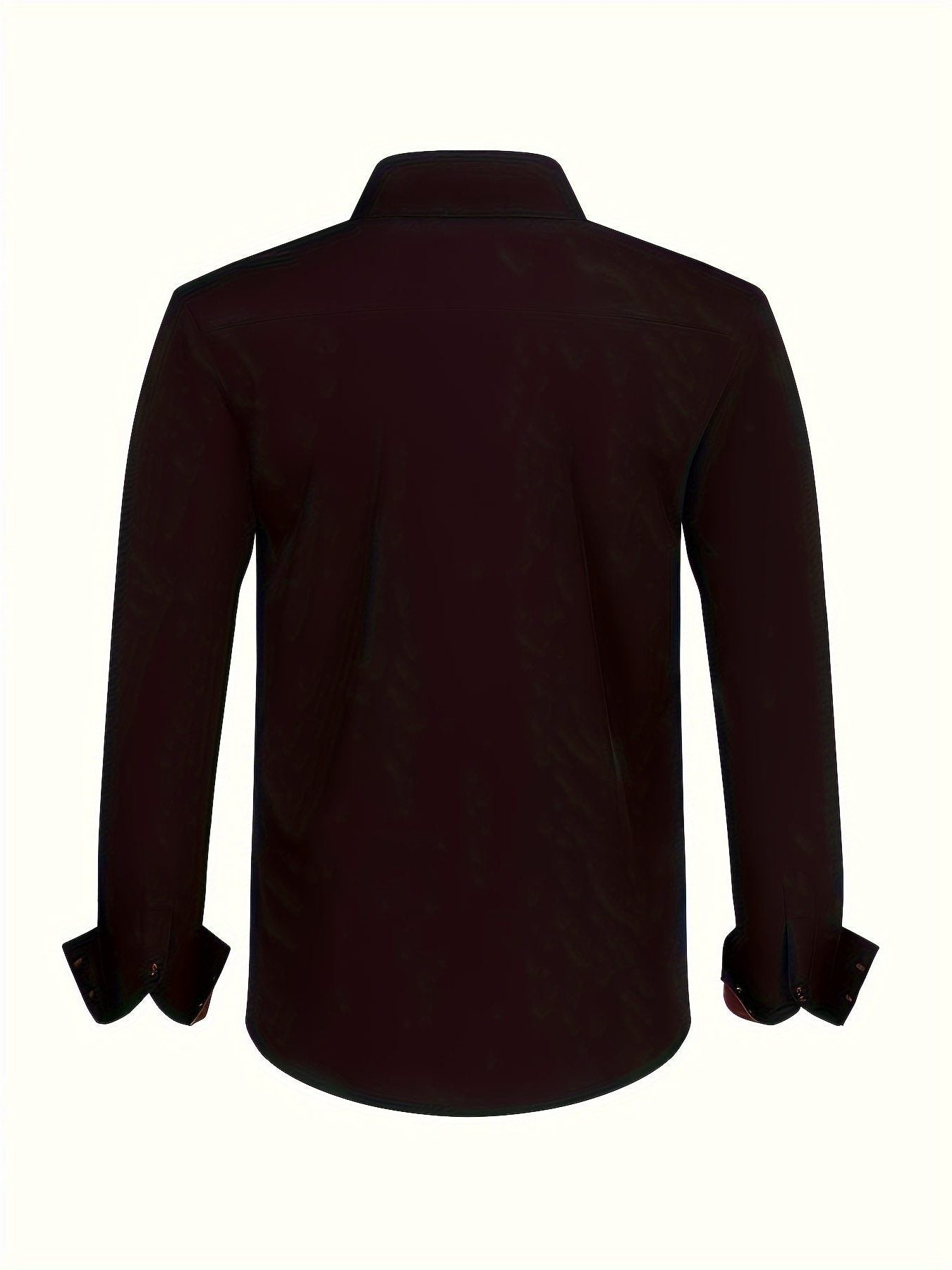Button-Down Contrast Cuff Shirt for Men - View 10