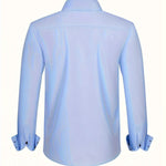 Button-Down Contrast Cuff Shirt for Men - View 11