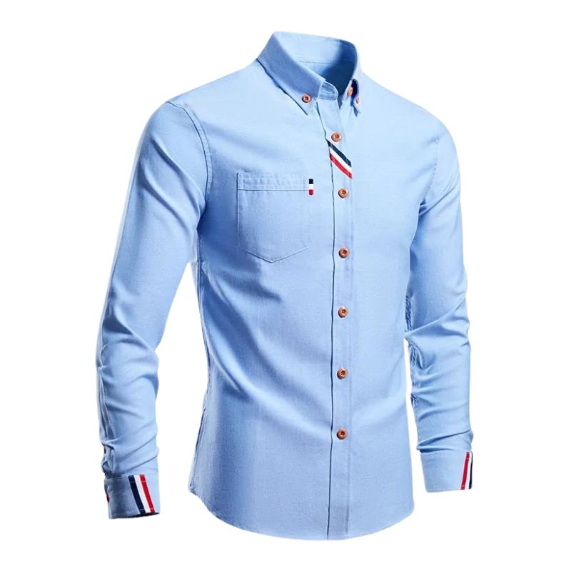 Button-Down Cotton Oxford Shirt for Men