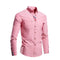 Button-Down Cotton Oxford Shirt for Men - Pink