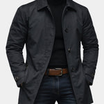 Button-Down Lapel Coat for Men