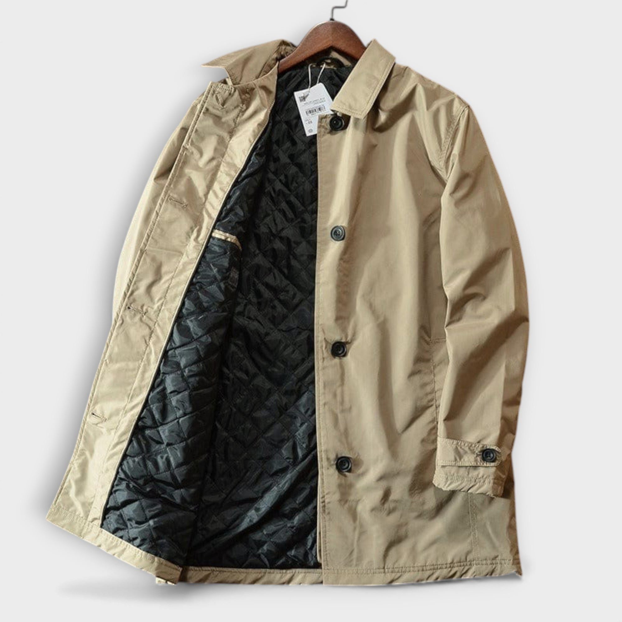 Button-Down Lapel Coat for Men - View 7
