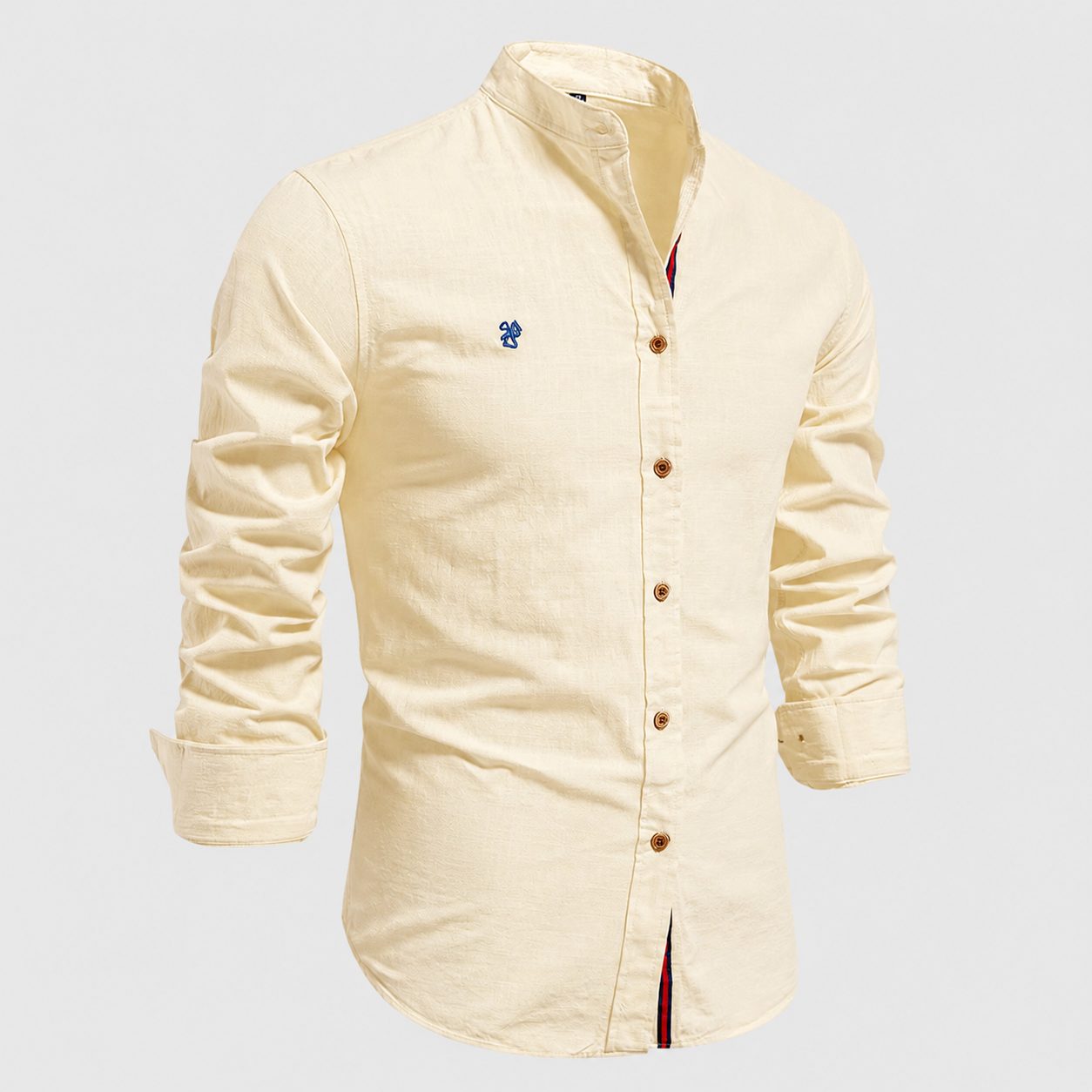 Button-Down Linen Shirt for Men - View 14