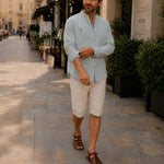 Button-Down Linen Shirt for Men - View 5