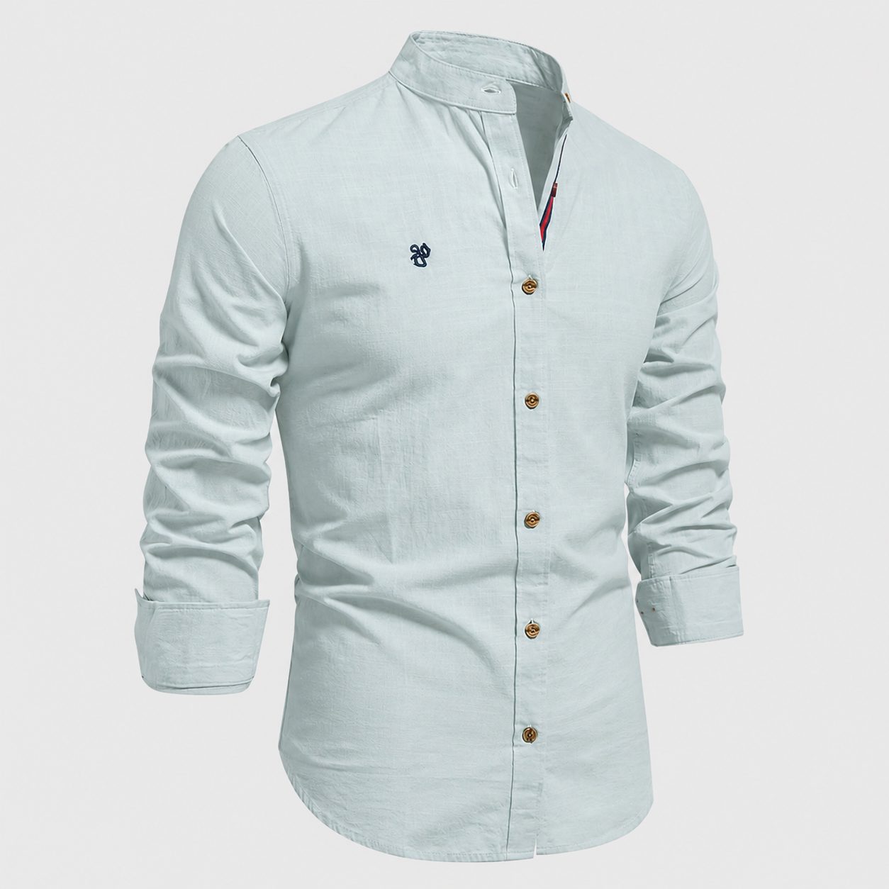 Button-Down Linen Shirt for Men - View 6
