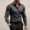 Button-Down Long Sleeve Shirt for Men - Dark Gray