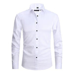 Button-Down Long Sleeve Stretch Shirt for Men