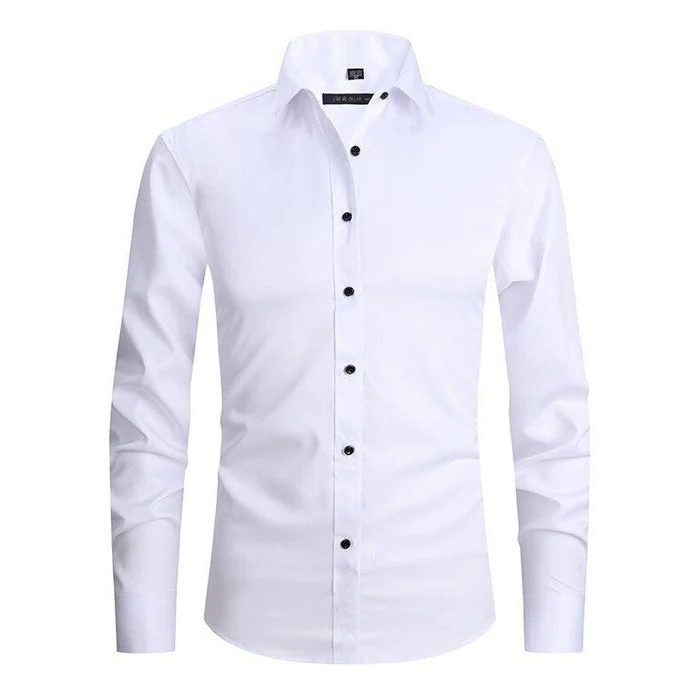 Button-Down Long Sleeve Stretch Shirt for Men