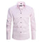 Button-Down Long Sleeve Stretch Shirt for Men - Rosa