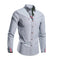 Button-Down Pointed Collar Shirt for Men - Gray