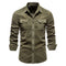Button-Down Shirt with Chest Pockets for Men