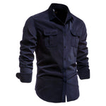 Button-Down Shirt with Chest Pockets for Men - View 5