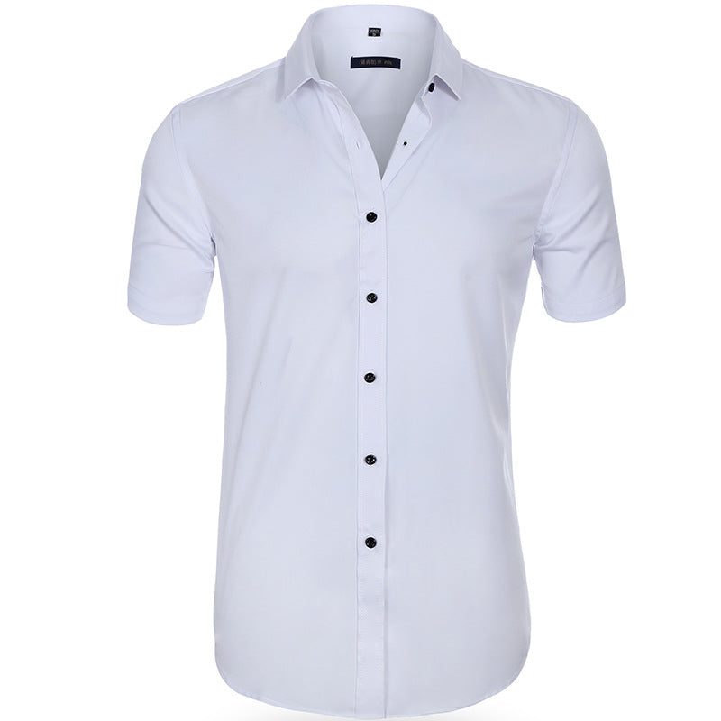 Button-Down Short Sleeve Polo Shirt for Men