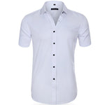 Button-Down Short Sleeve Polo Shirt for Men