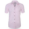 Button-Down Short Sleeve Polo Shirt for Men - Pink