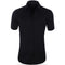 Button-Down Short Sleeve Polo Shirt for Men - Black