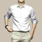 Button-Down Silk Shirt for Men - White