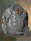 Cable Knit Zip-Up Sweater for Men - Light Gray