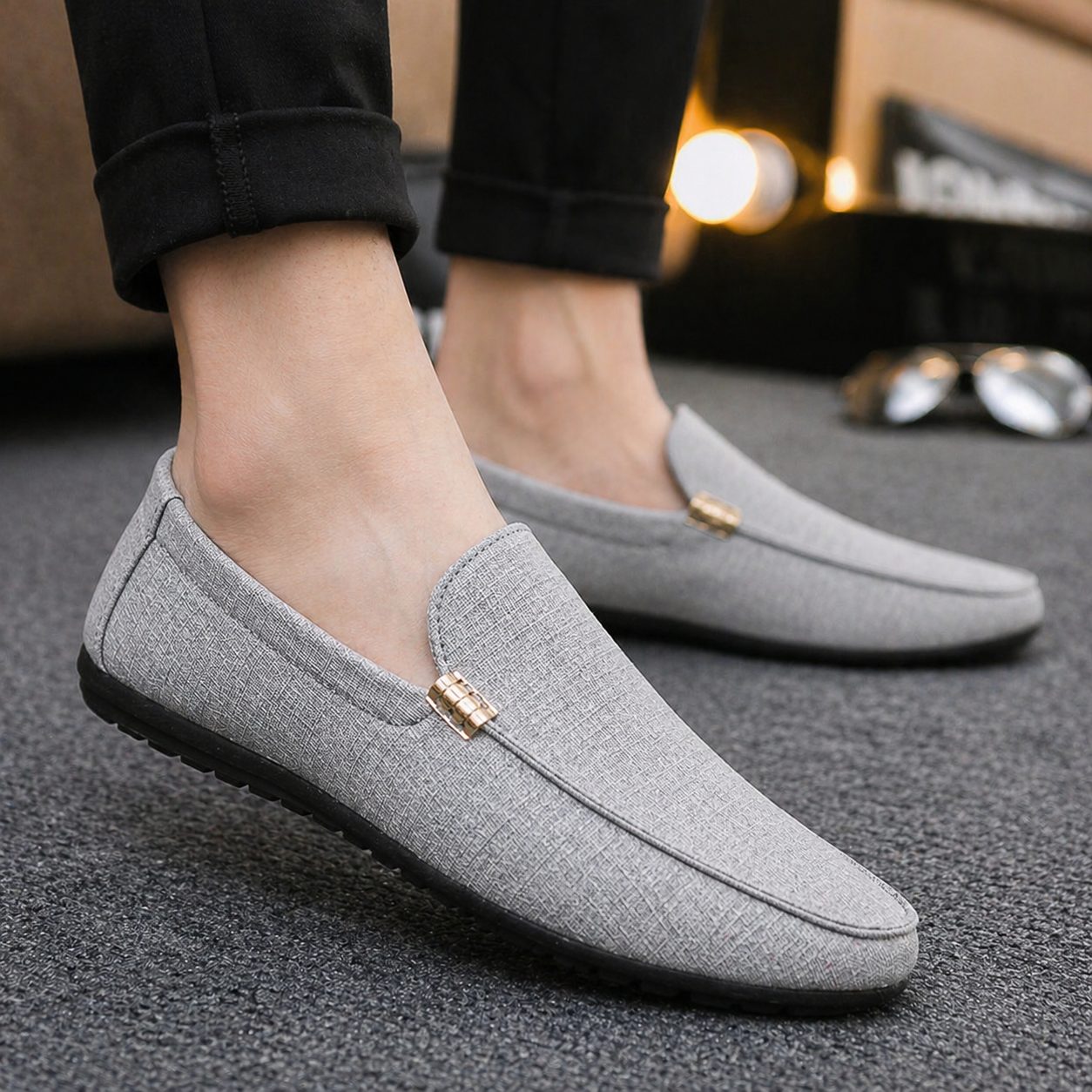 Canvas Slip-On Loafers for Men - View 10