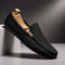 Canvas Slip-On Loafers for Men - Black