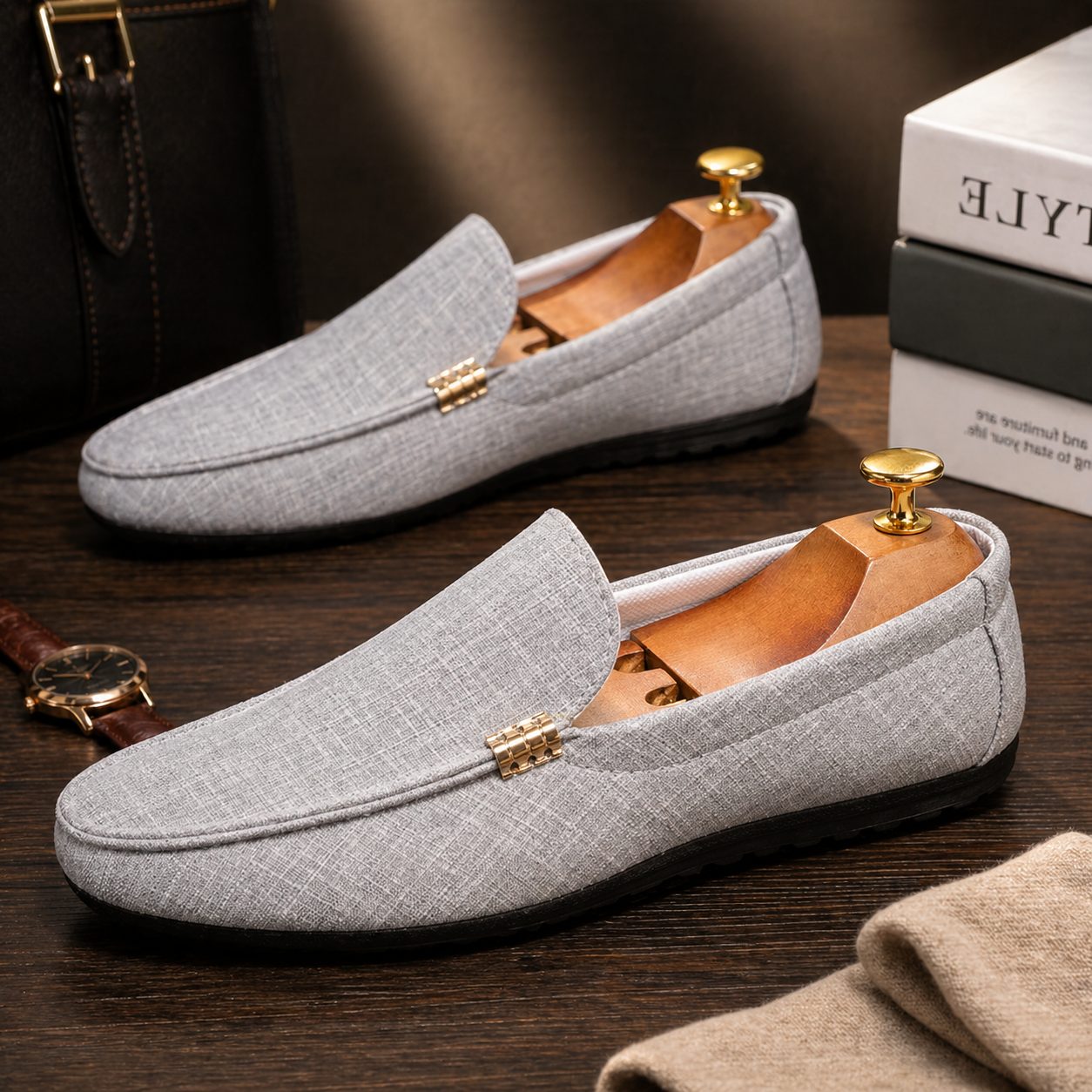 Canvas Slip-On Loafers for Men - View 8