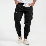 Cargo Jogger Pants with Multi-Pocket for Men - Black
