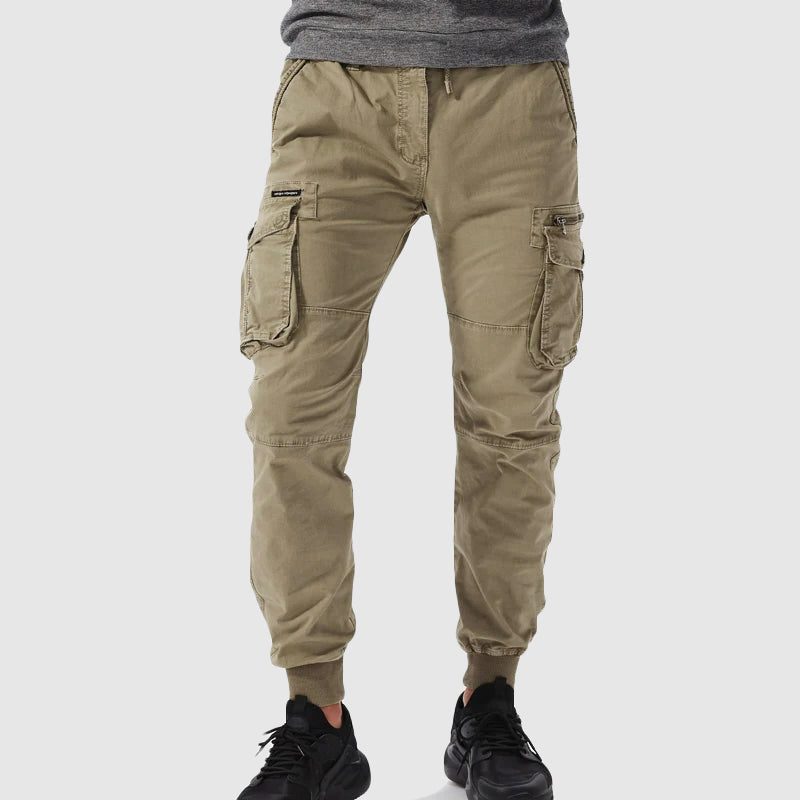 Cargo Joggers with Cuff Hem for Men - View 2