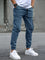 Cargo Joggers with Tapered Ankle for Men - Blue