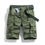 Cargo Shorts with Belt for Men - Army Green
