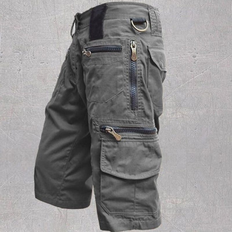 Cargo Shorts with Multi Pockets for Men - Grey