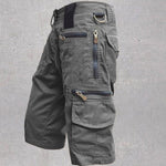 Cargo Shorts with Multi Pockets for Men - Grey