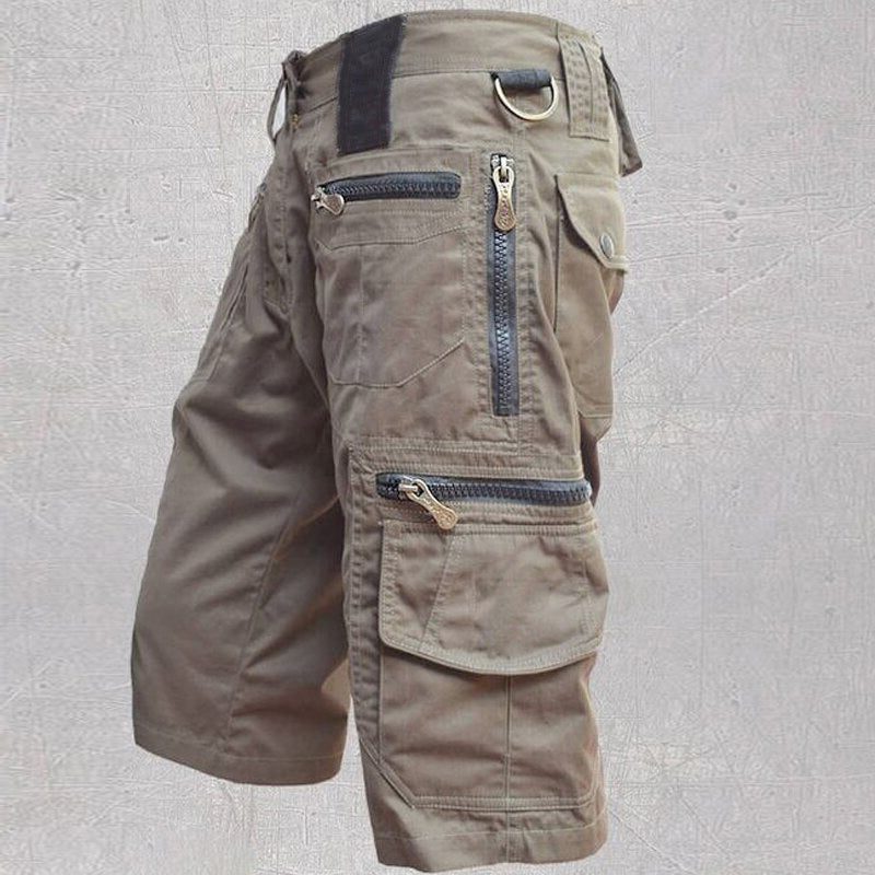 Cargo Shorts with Multi Pockets for Men - Light Brown