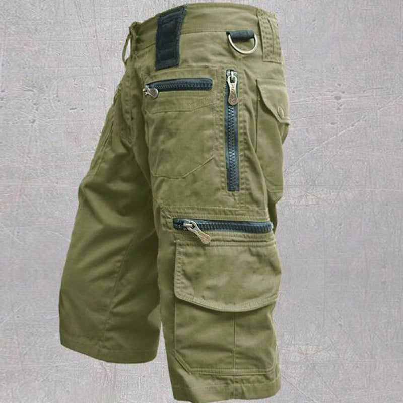 Cargo Shorts with Multi Pockets for Men - Green