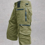 Cargo Shorts with Multi Pockets for Men - Green
