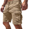Cargo Shorts with Utility Pockets for Men - Khaki