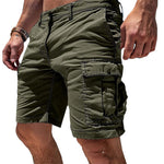 Cargo Shorts with Utility Pockets for Men - Army Green