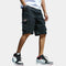 Cargo Shorts with Welt Pockets for Men - Black