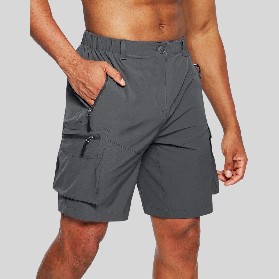 Cargo Shorts with Zip Pockets for Men