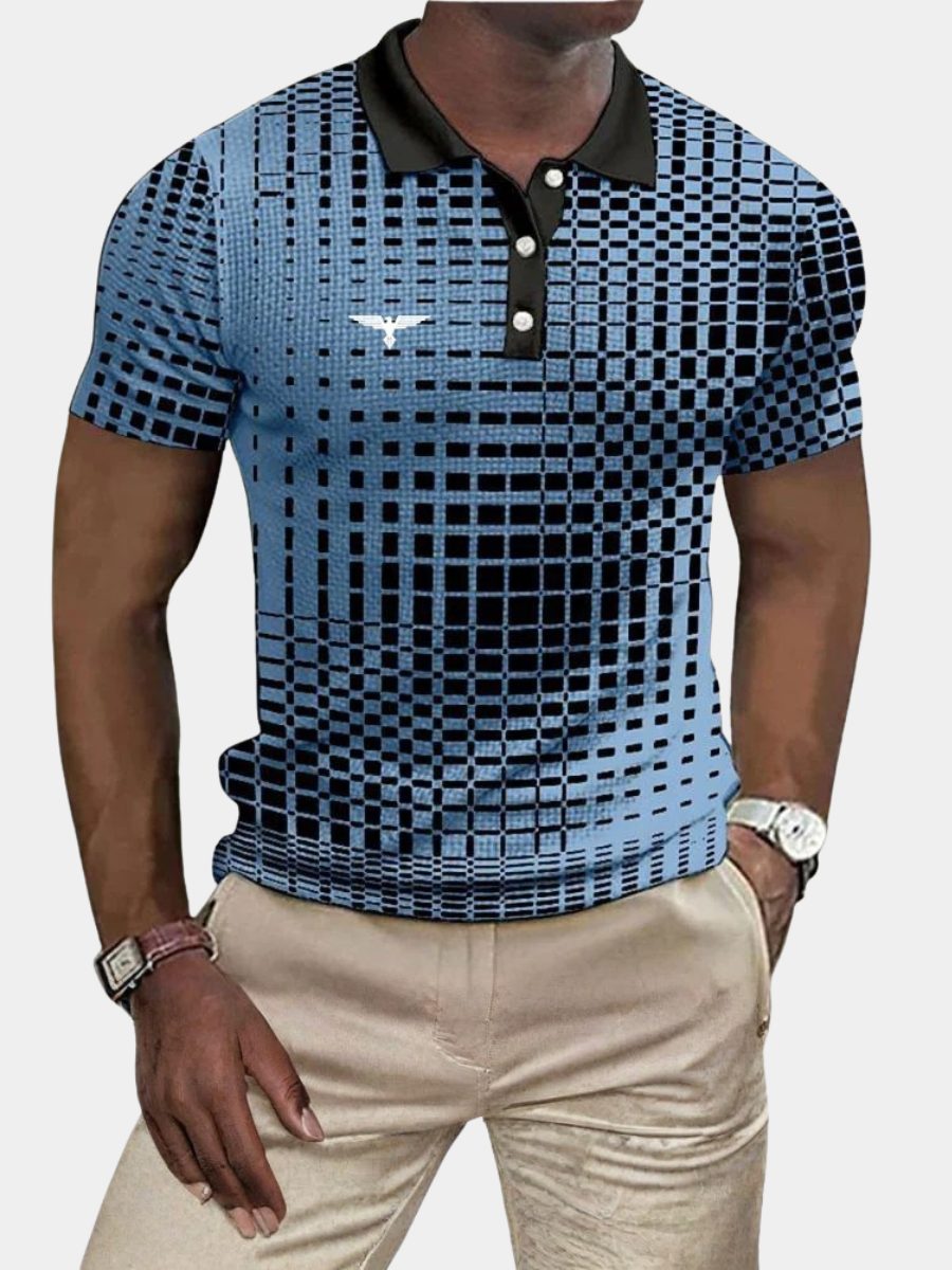 Checkered Polo Shirt for Men