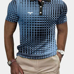 Checkered Polo Shirt for Men