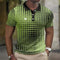Checkered Polo Shirt for Men - Green